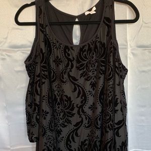 Maurices cold shoulder blouse with damask print